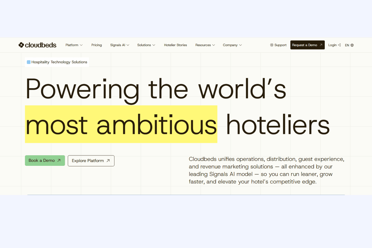 Cloudbeds tracks hotel revenue, invoices, taxes, and exports to accounting tools.
