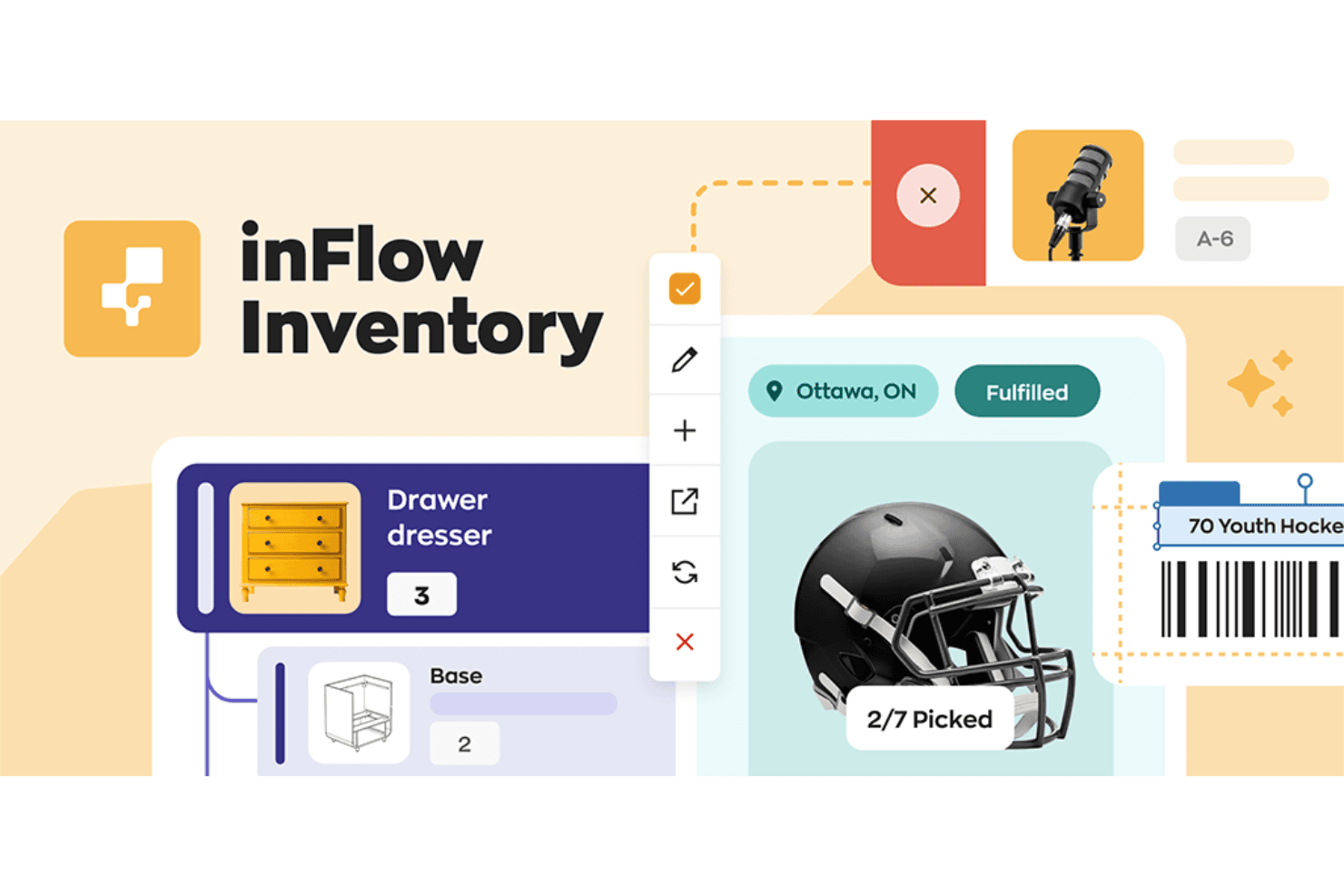 Manages inventory and tracks stock, sales, and purchasing in one system.