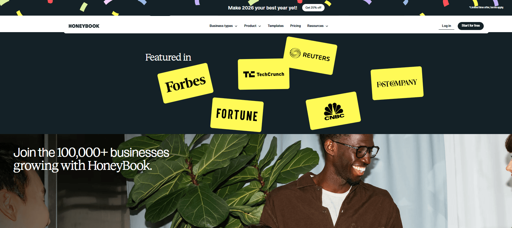 HoneyBook sends branded invoices, tracks status, and accepts online payments.