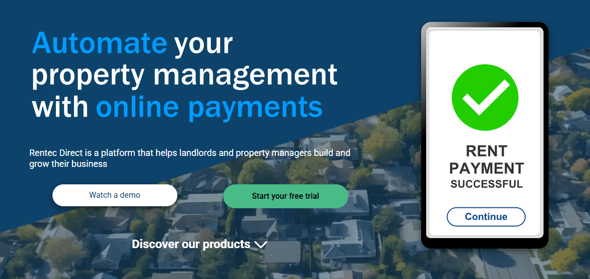 Property accounting for landlords with trust accounting and rent tracking.