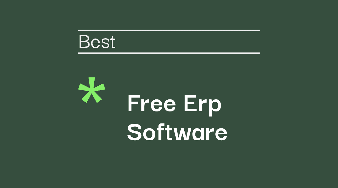 Free erp software best tools
