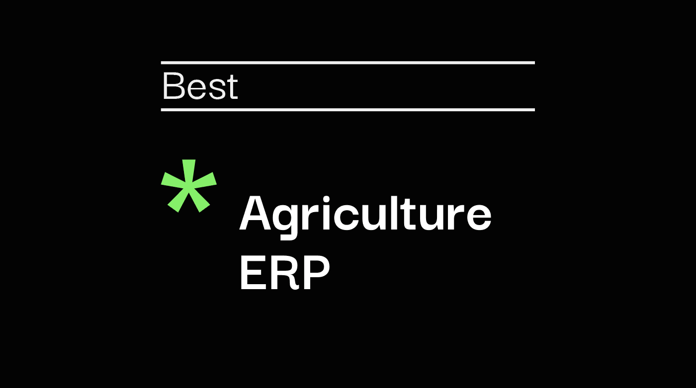 Agriculture erp best tools