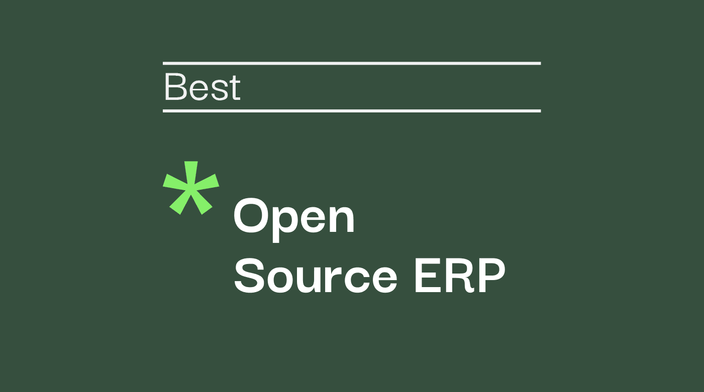 Open source erp best tools