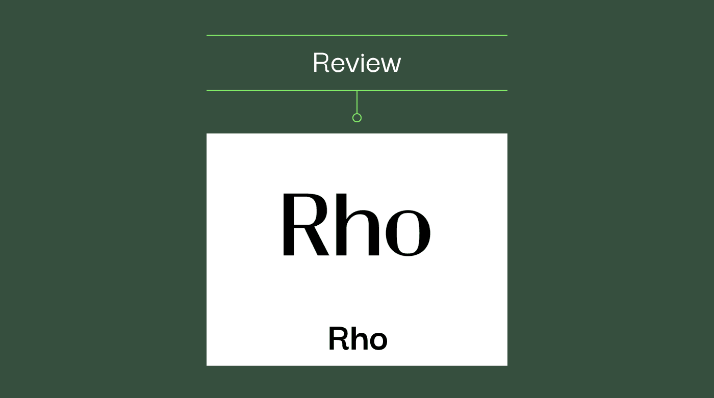 Rho Product Review 33607