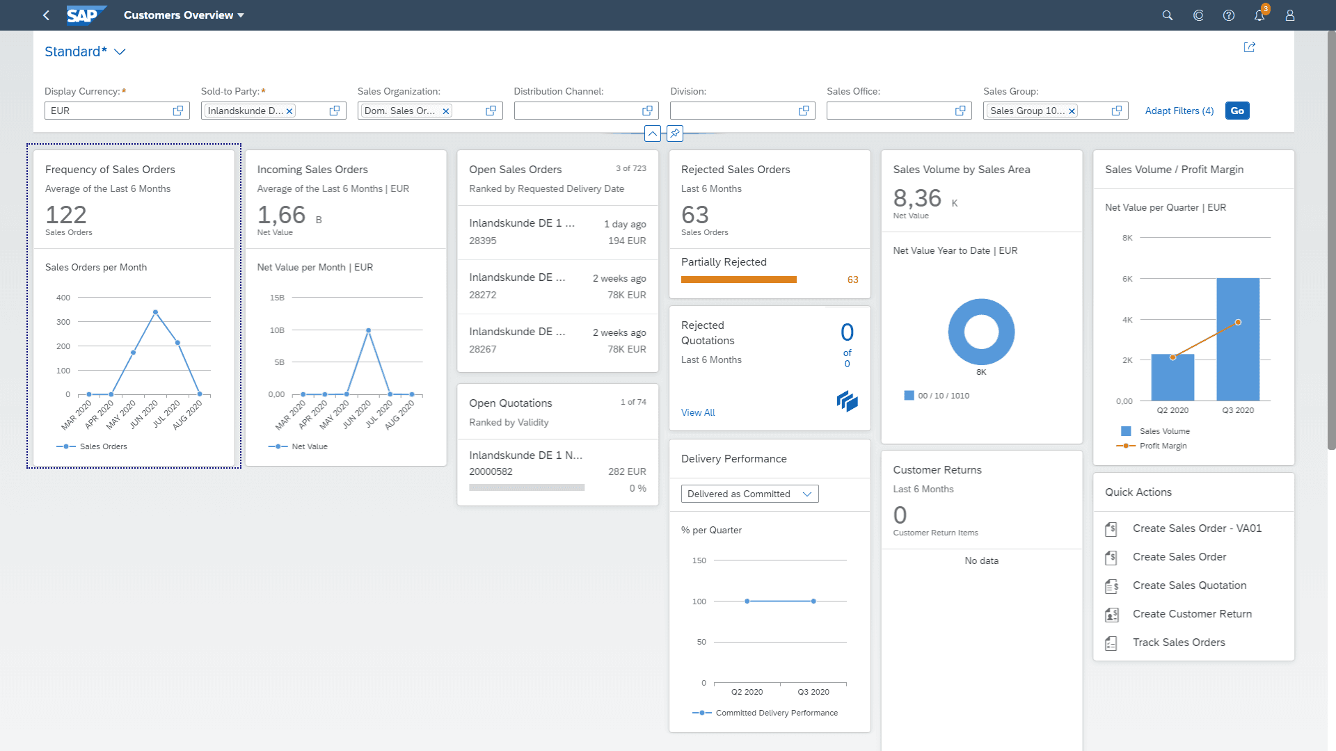 SAP S/4HANA screenshot