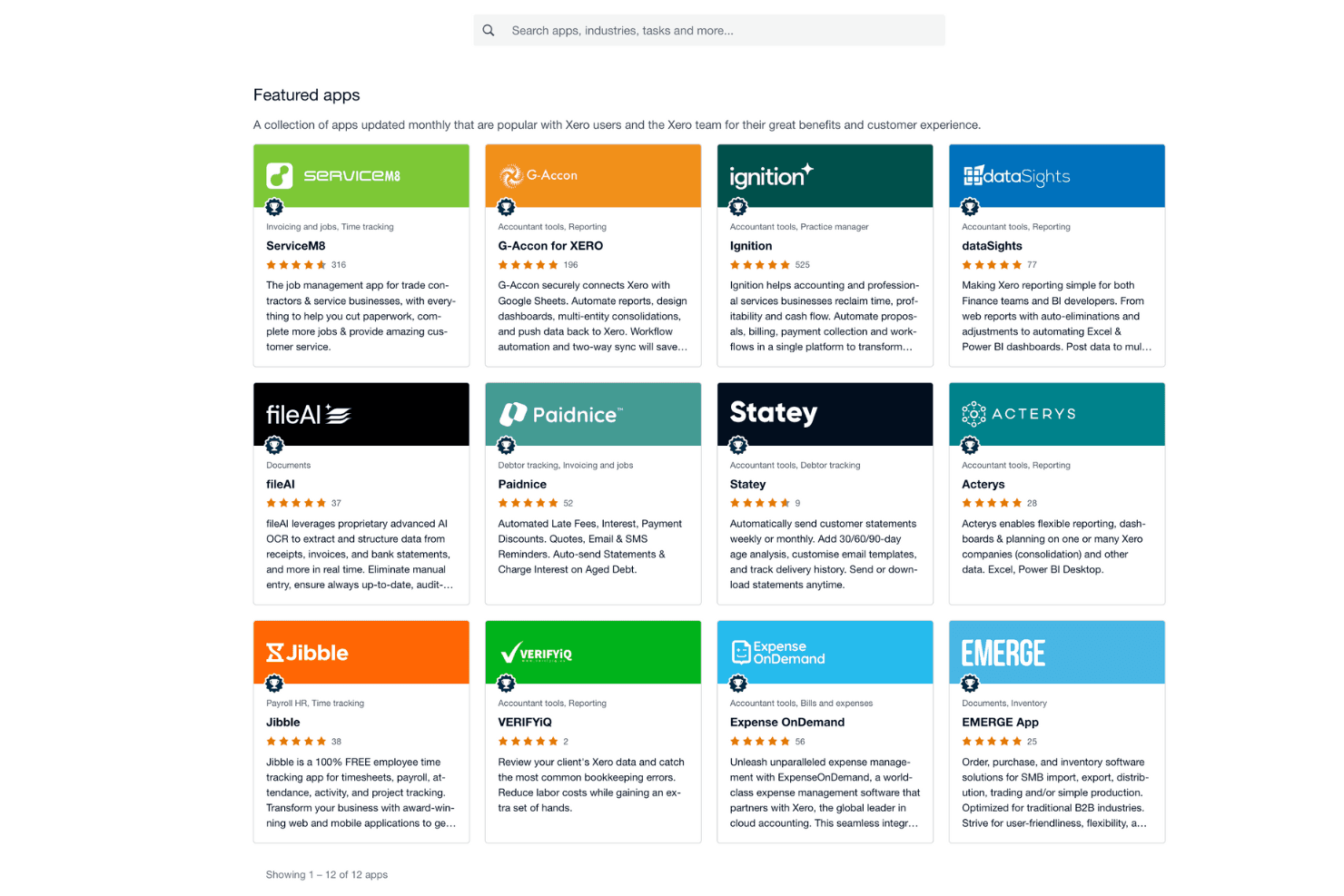 Xero screenshot
