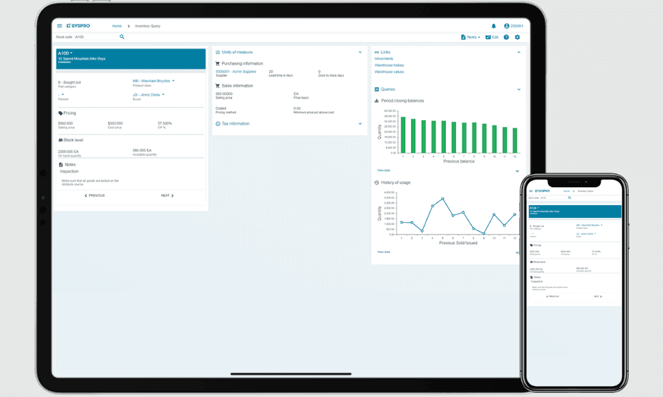 SYSPRO screenshot