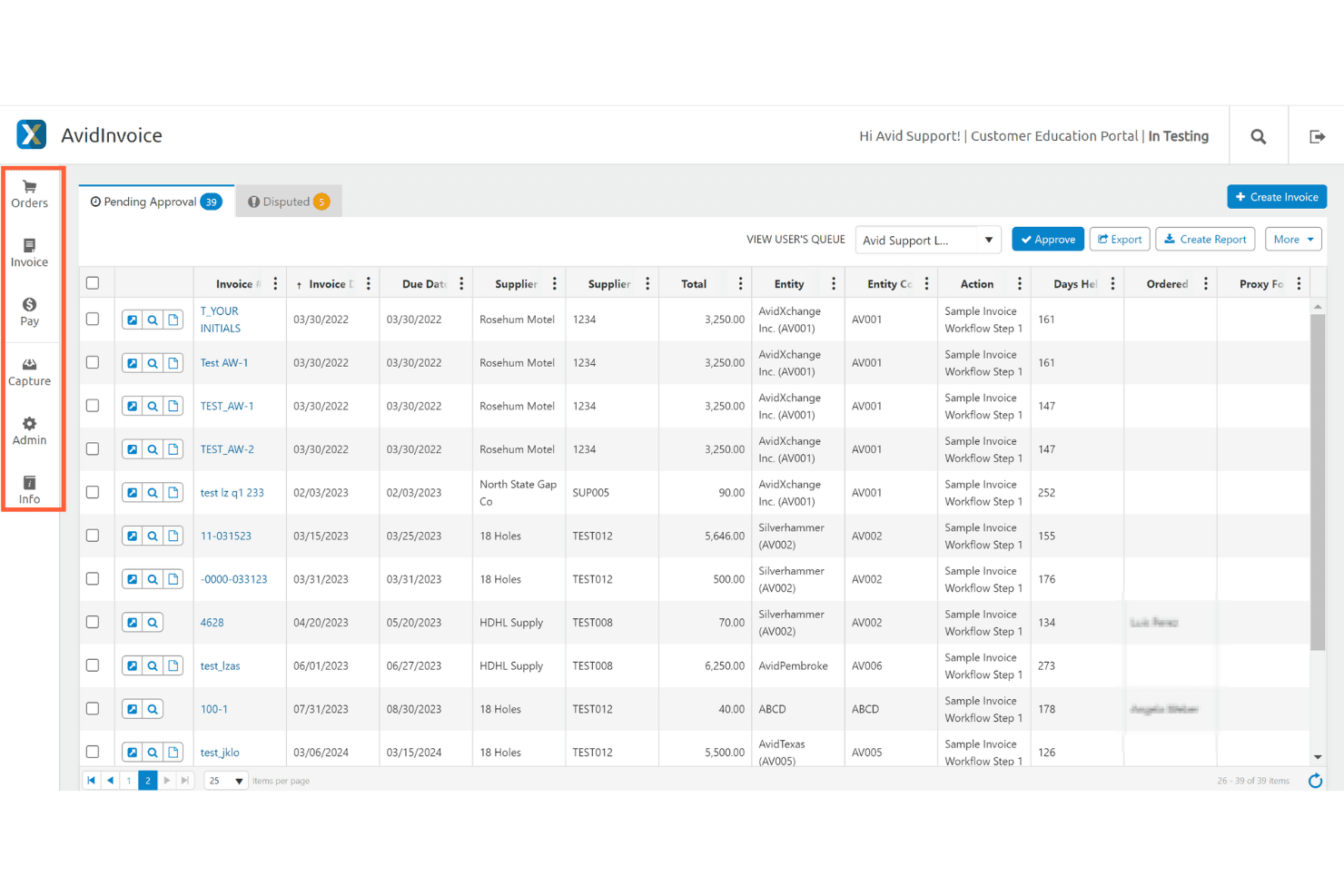 AvidXchange screenshot