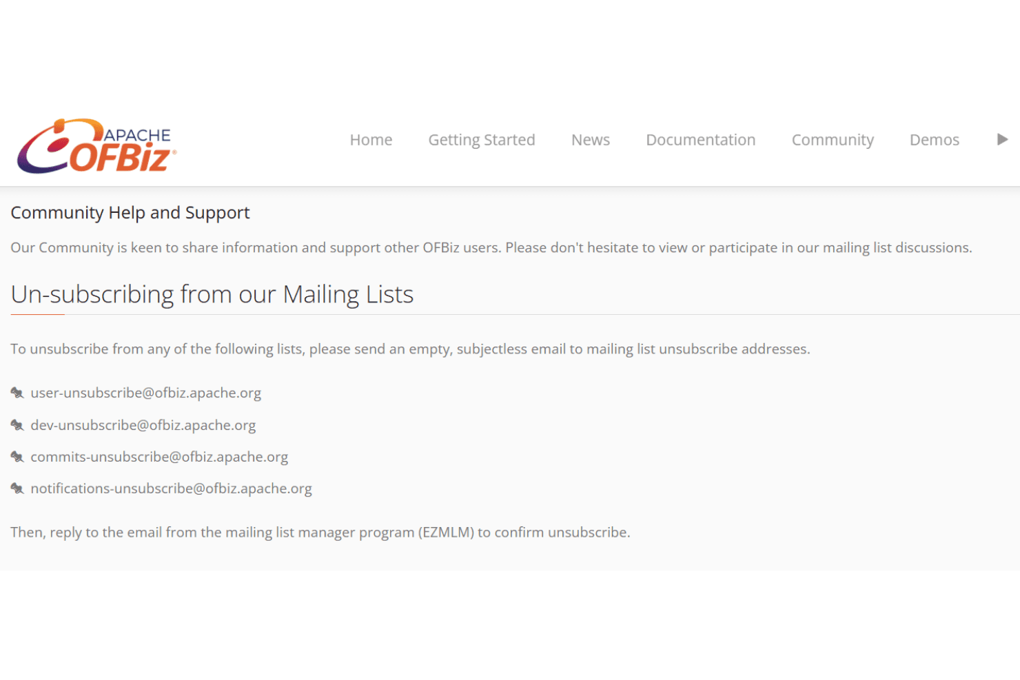 Apache OFBiz screenshot