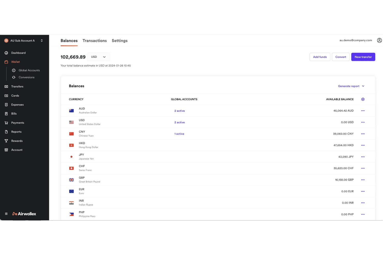 Airwallex screenshot