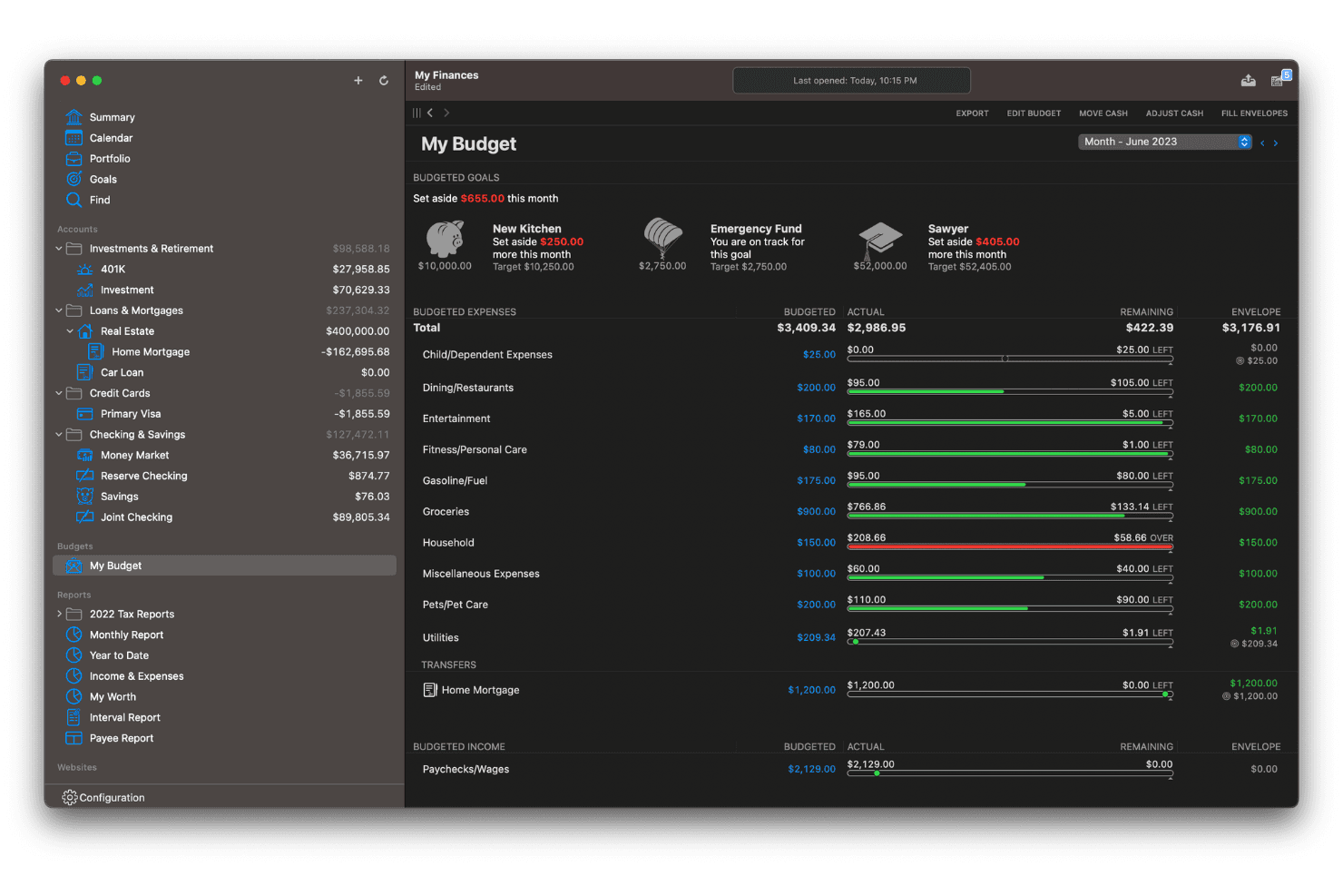 Banktivity screenshot