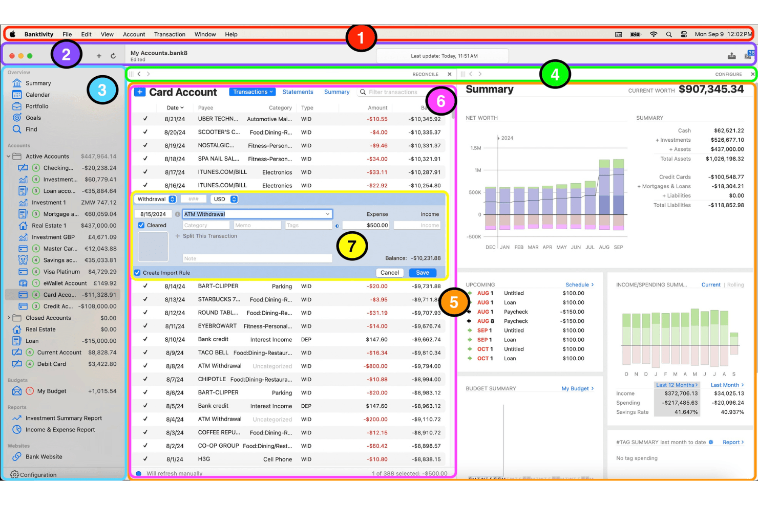 Banktivity screenshot