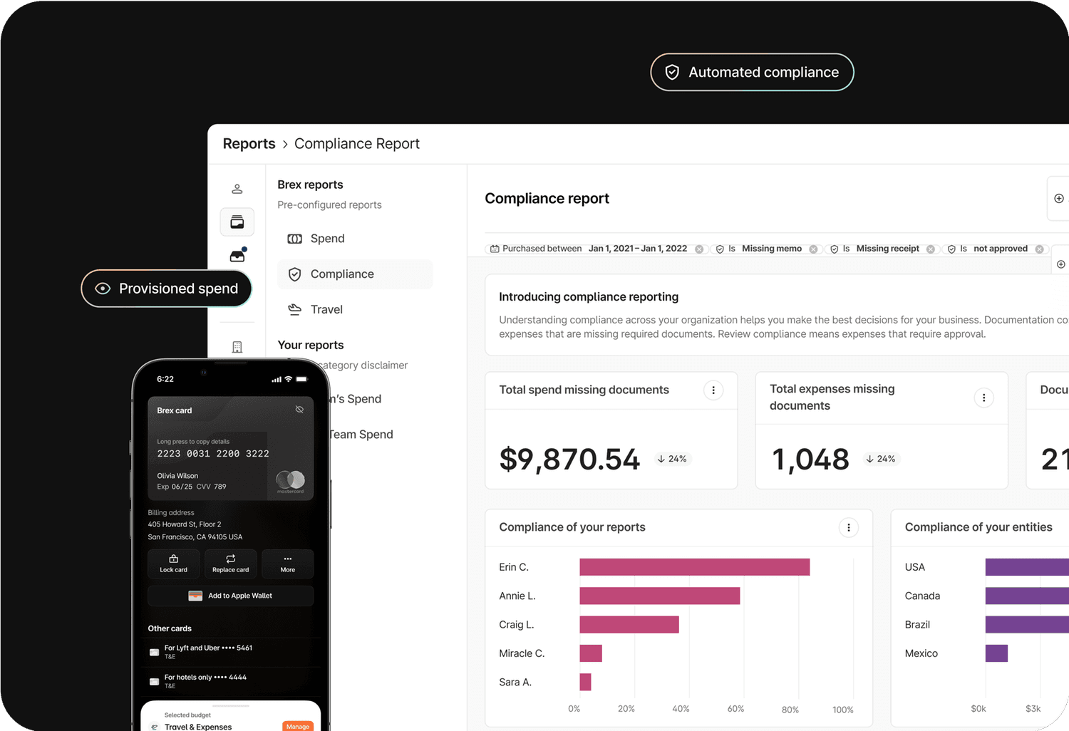 Brex screenshot