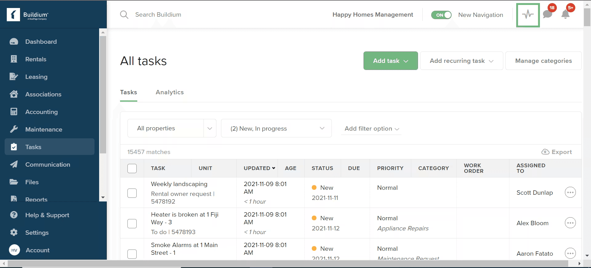 Buildium screenshot