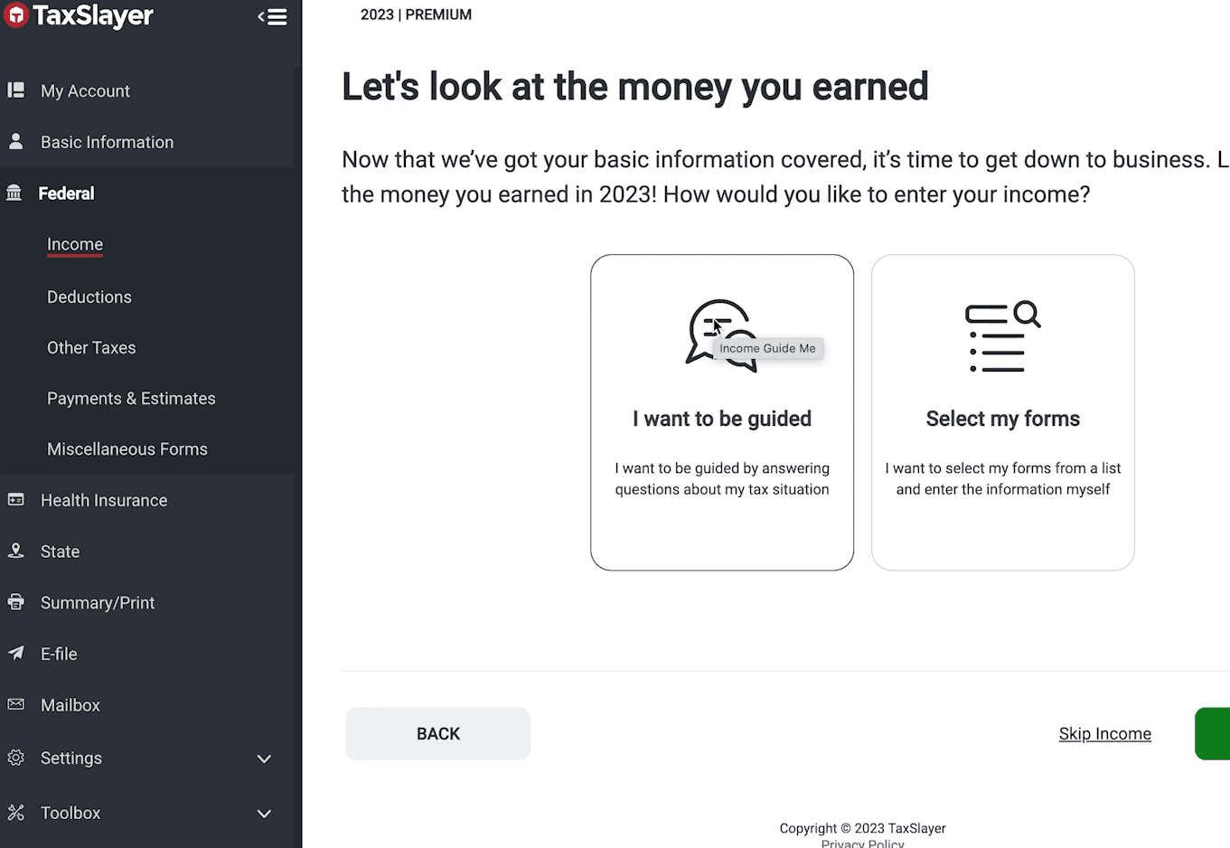 TaxSlayer screenshot