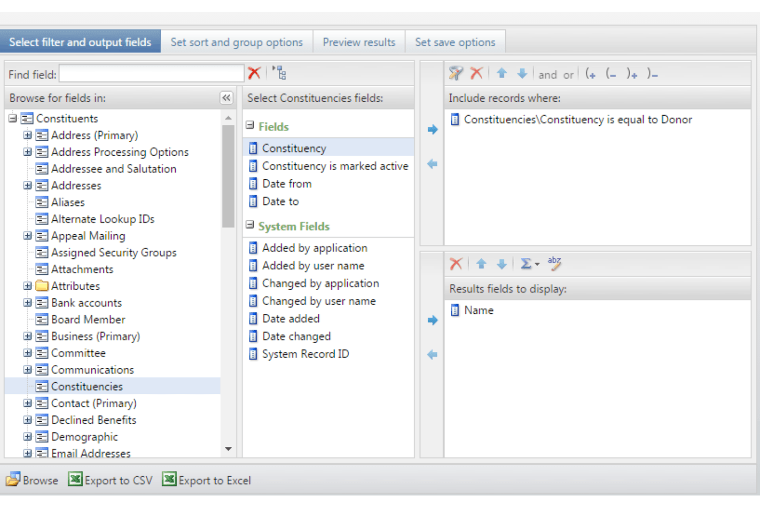 Blackbaud screenshot