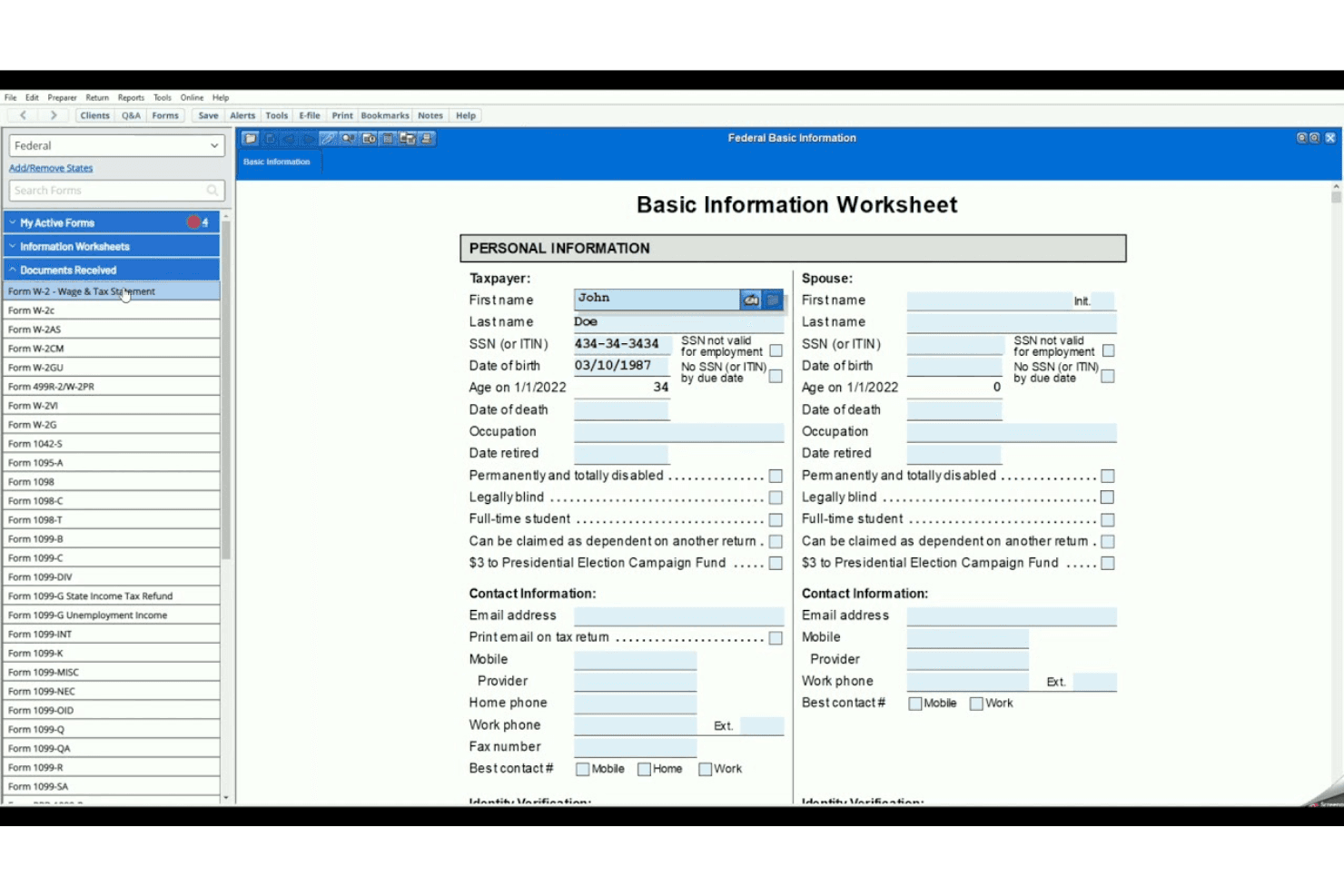TaxAct screenshot