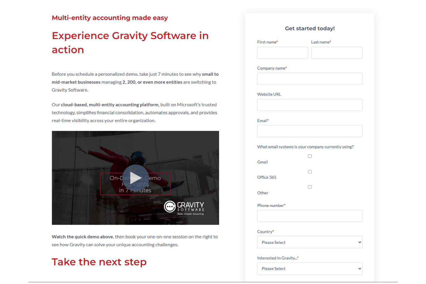 Gravity Software screenshot