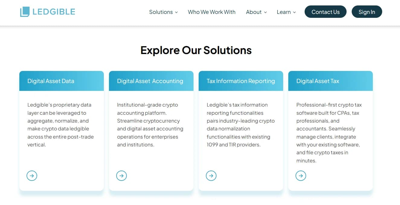 Ledgible screenshot