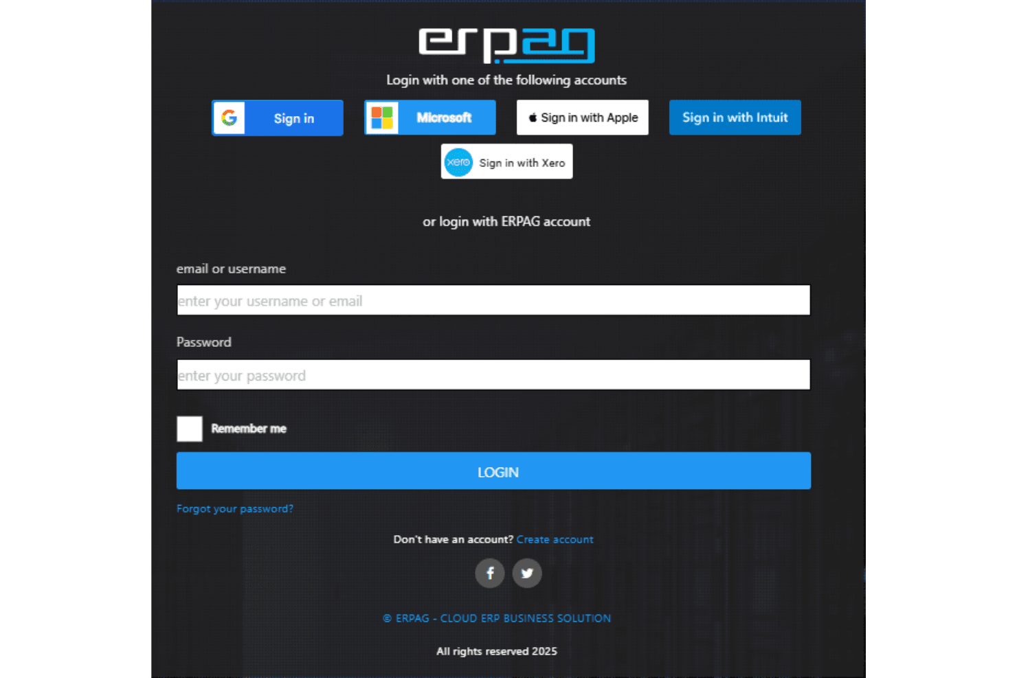 ERPAG screenshot