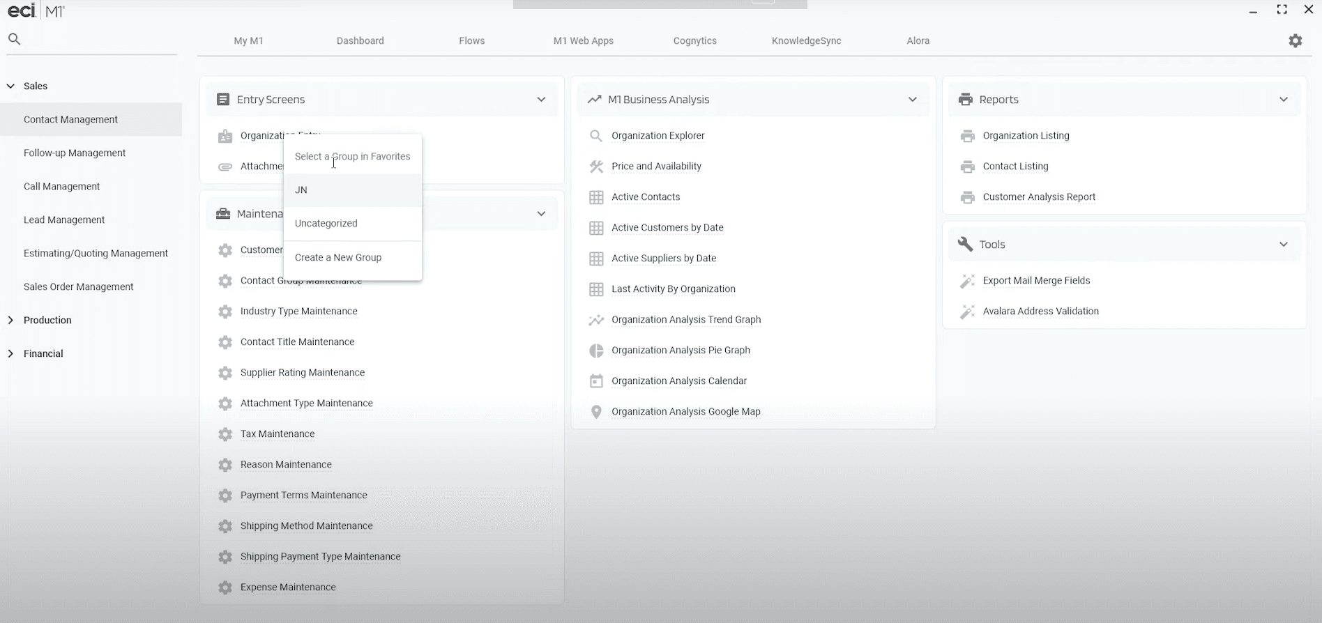 ECI M1 screenshot