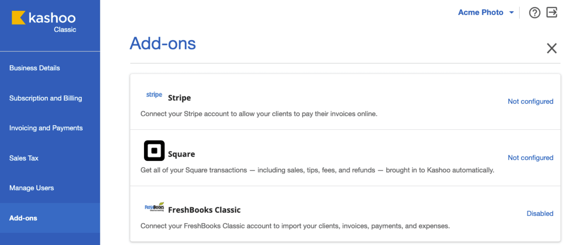 Kashoo screenshot