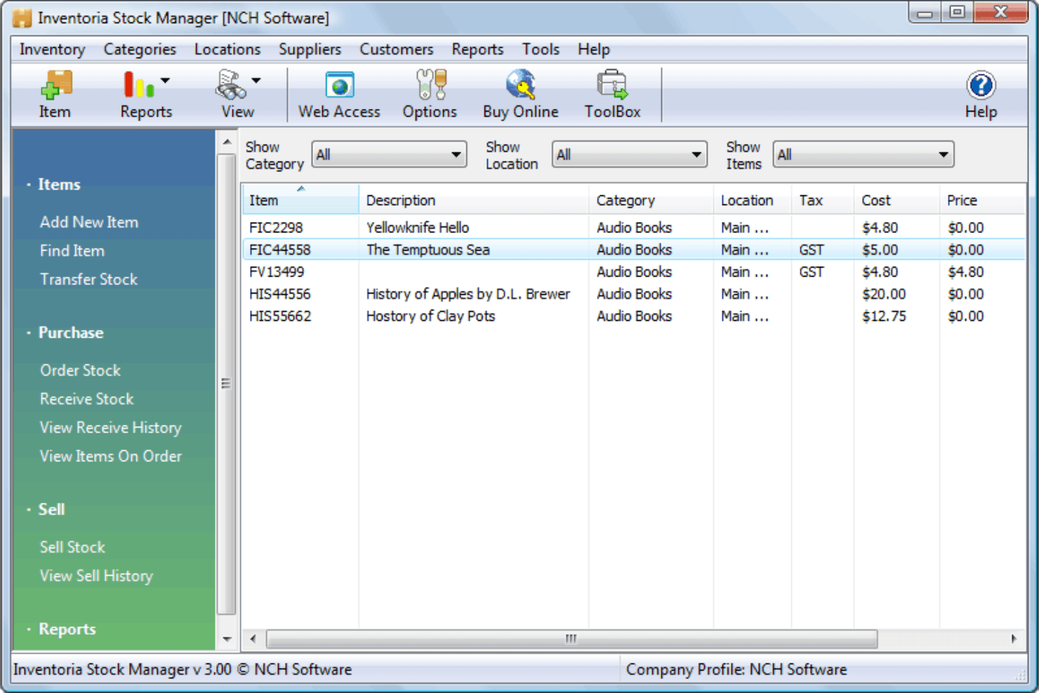 Express Accounts screenshot