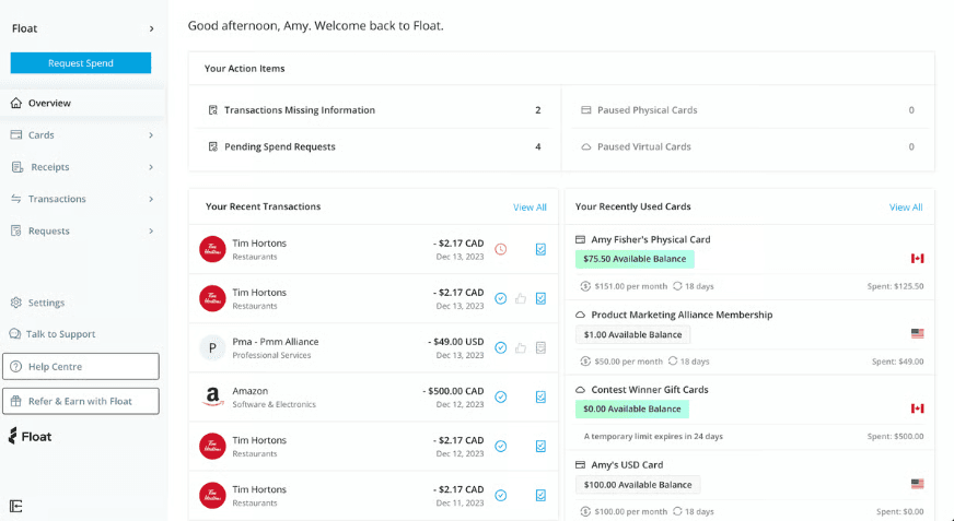 Float Financial screenshot