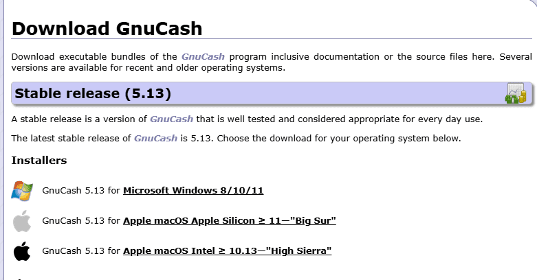 GnuCash screenshot