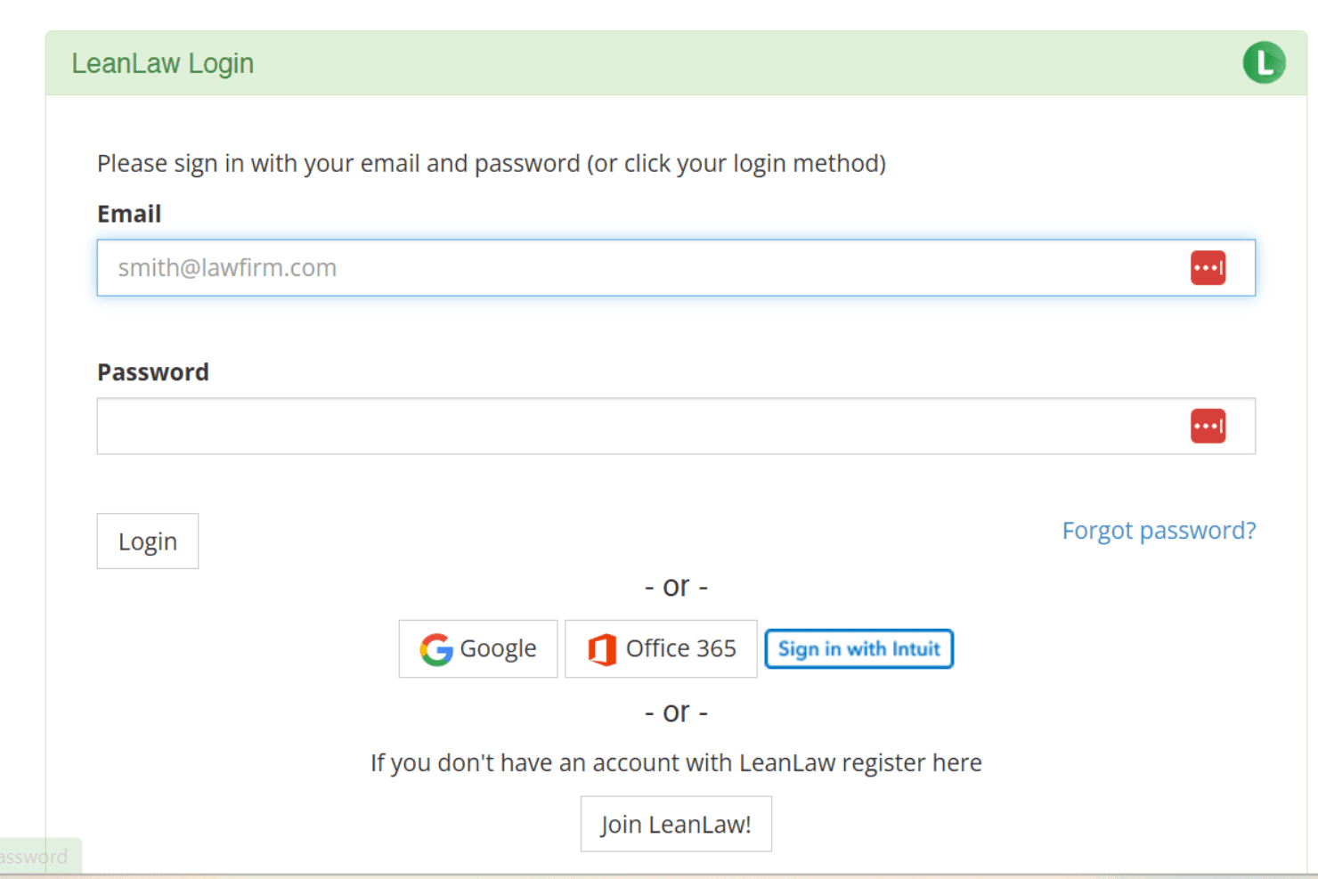 LeanLaw screenshot