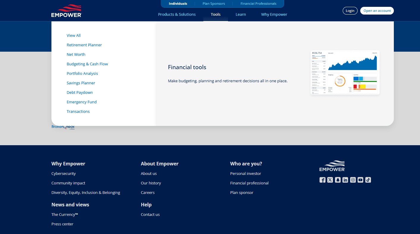 Empower screenshot