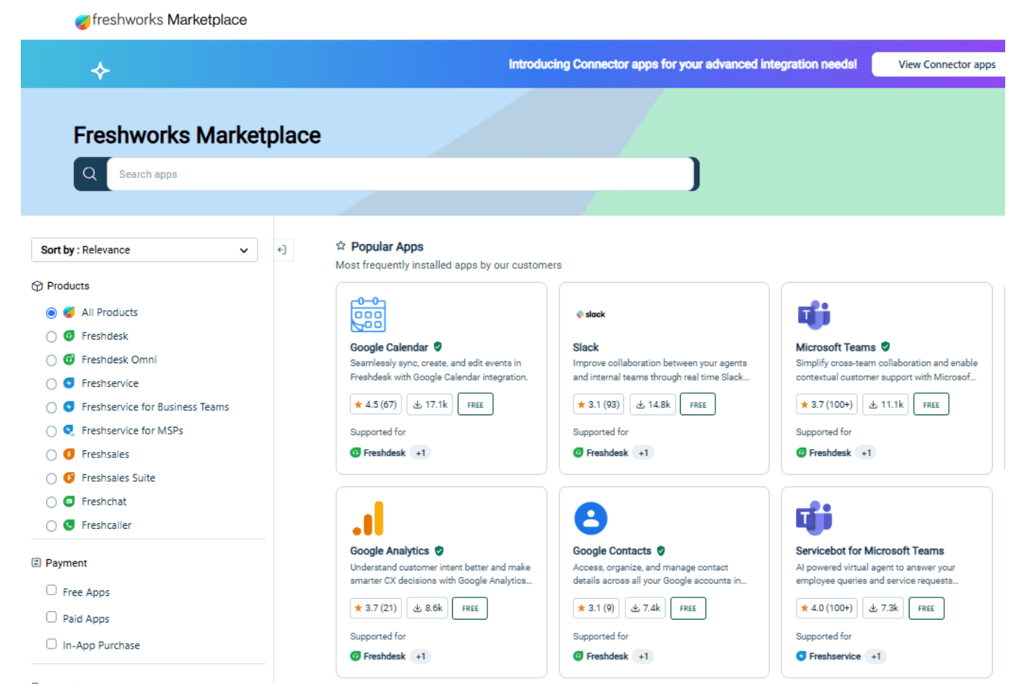 Freshworks screenshot
