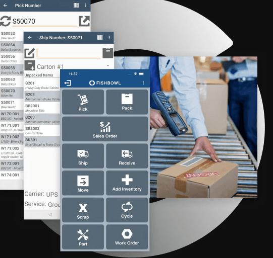 Fishbowl Inventory screenshot