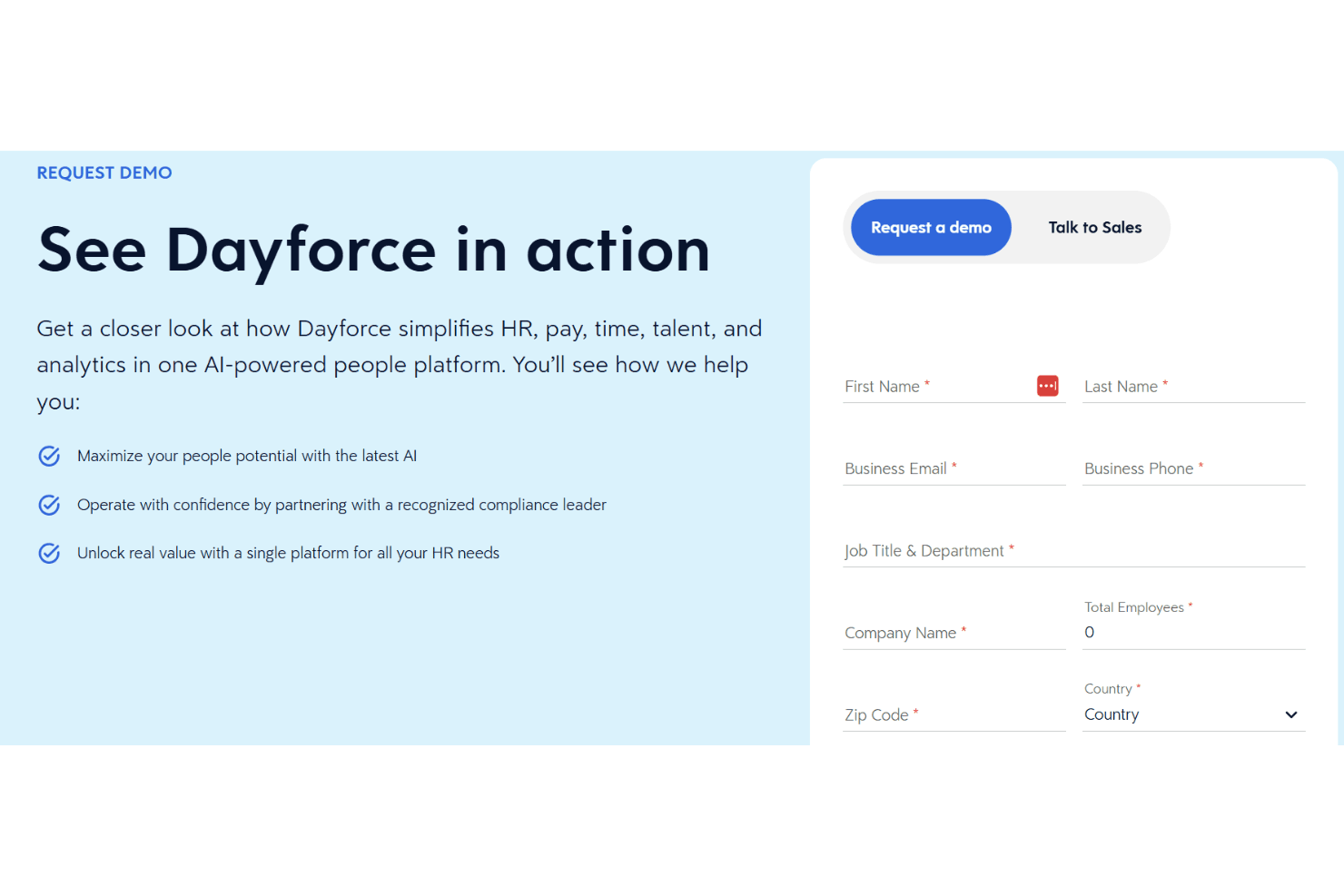 Dayforce screenshot