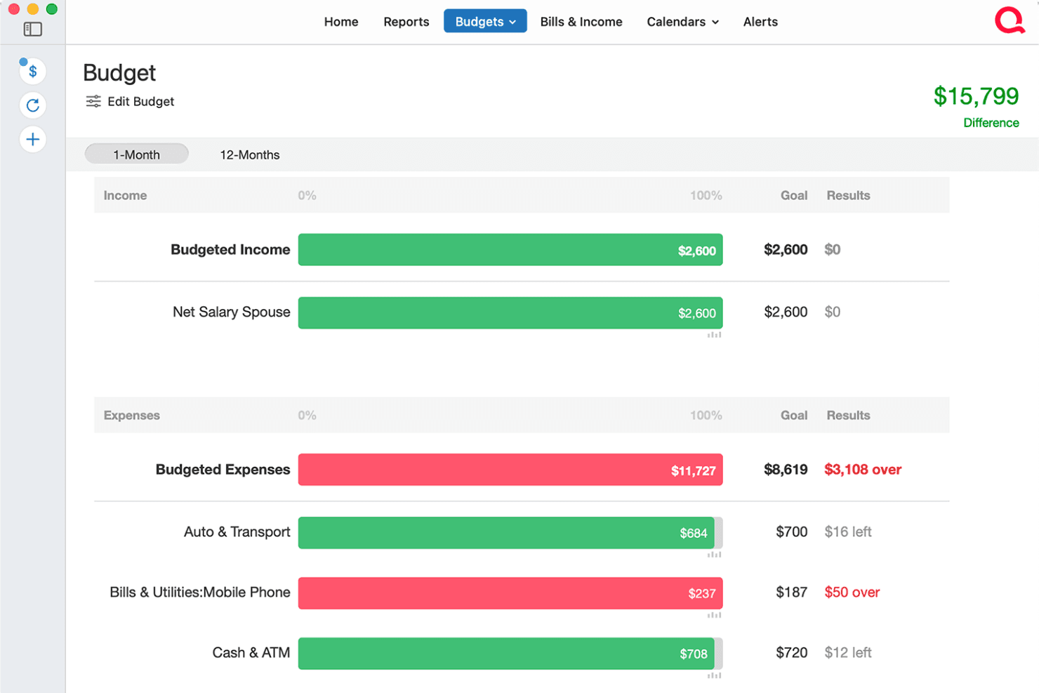 Quicken screenshot