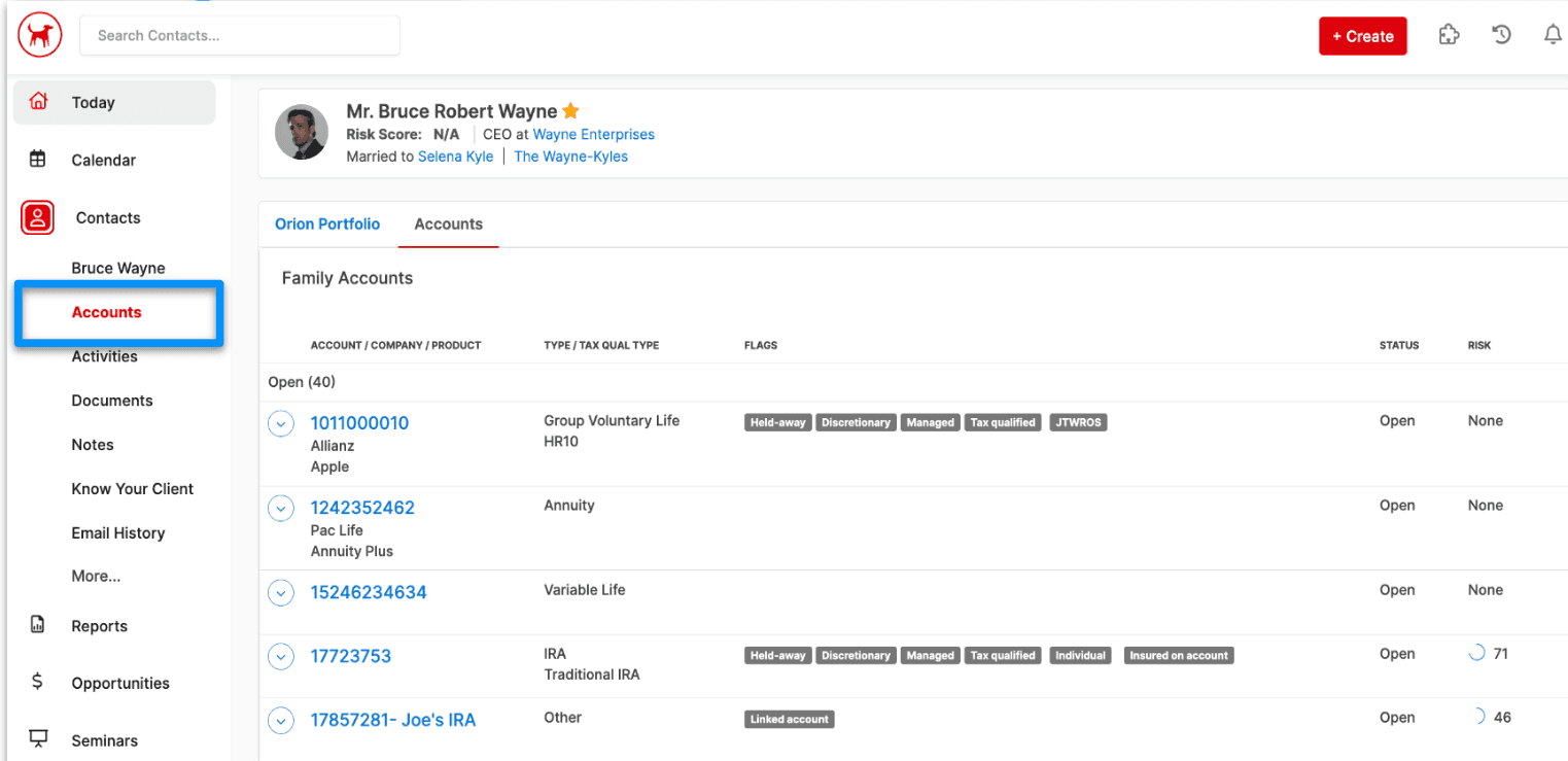 Redtail CRM screenshot