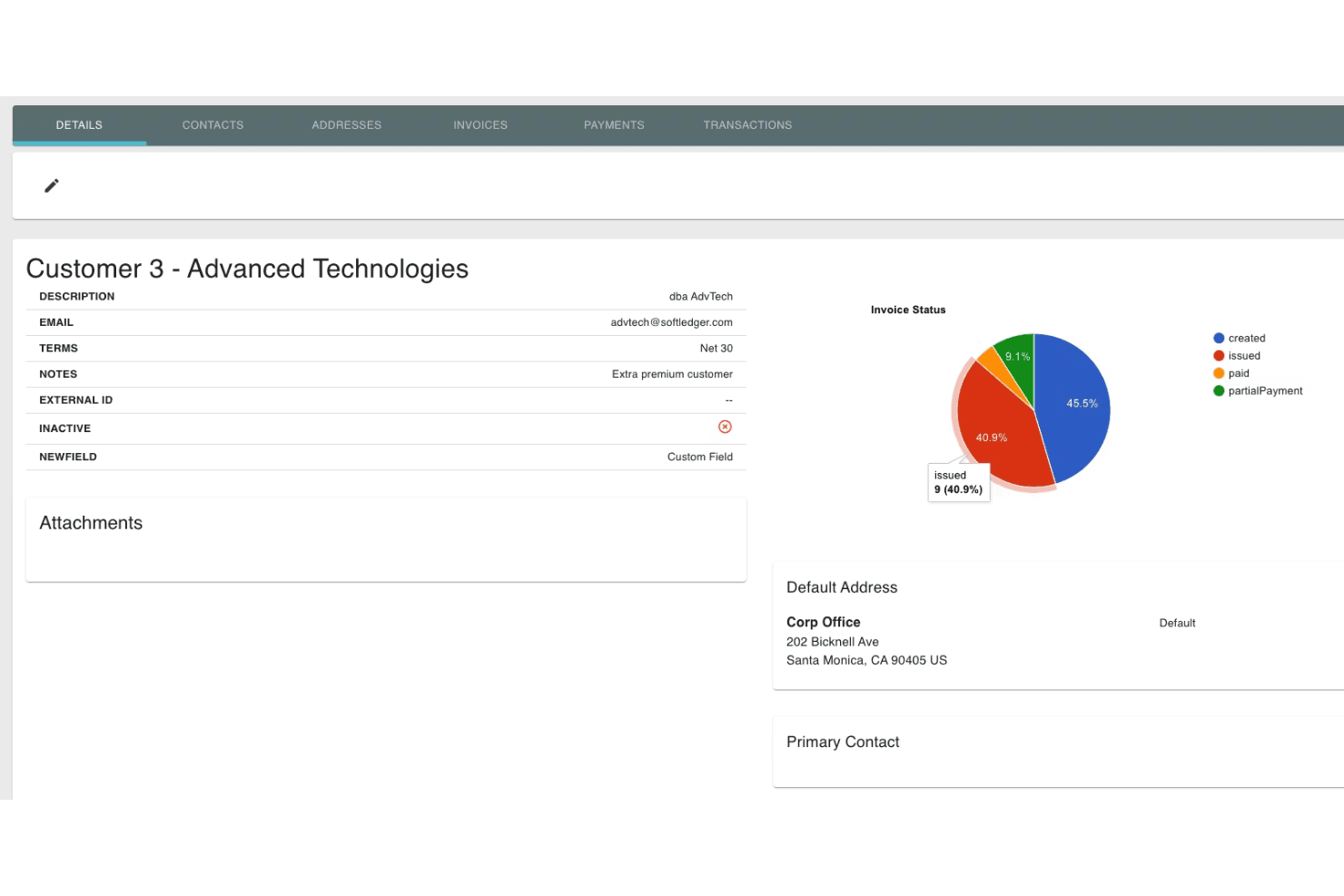 SoftLedger screenshot