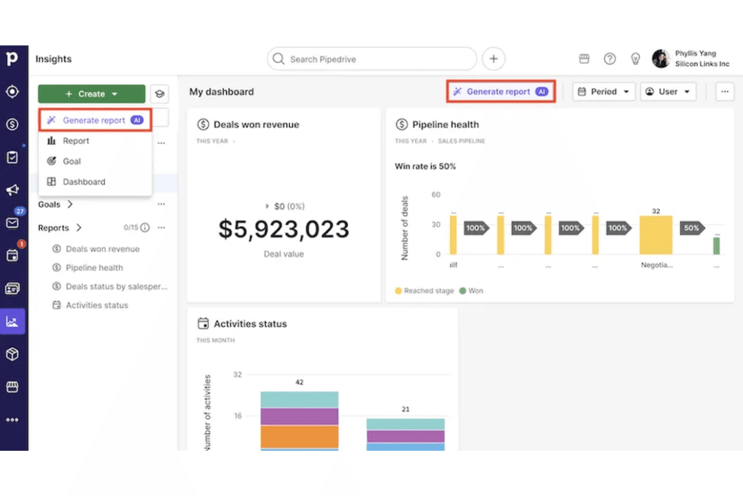 Pipedrive CRM screenshot