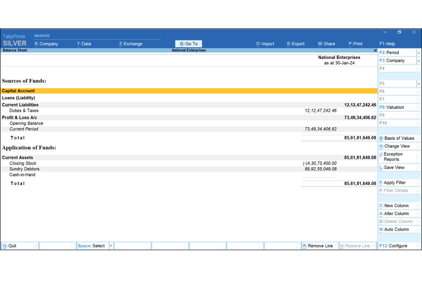 TallyPrime screenshot