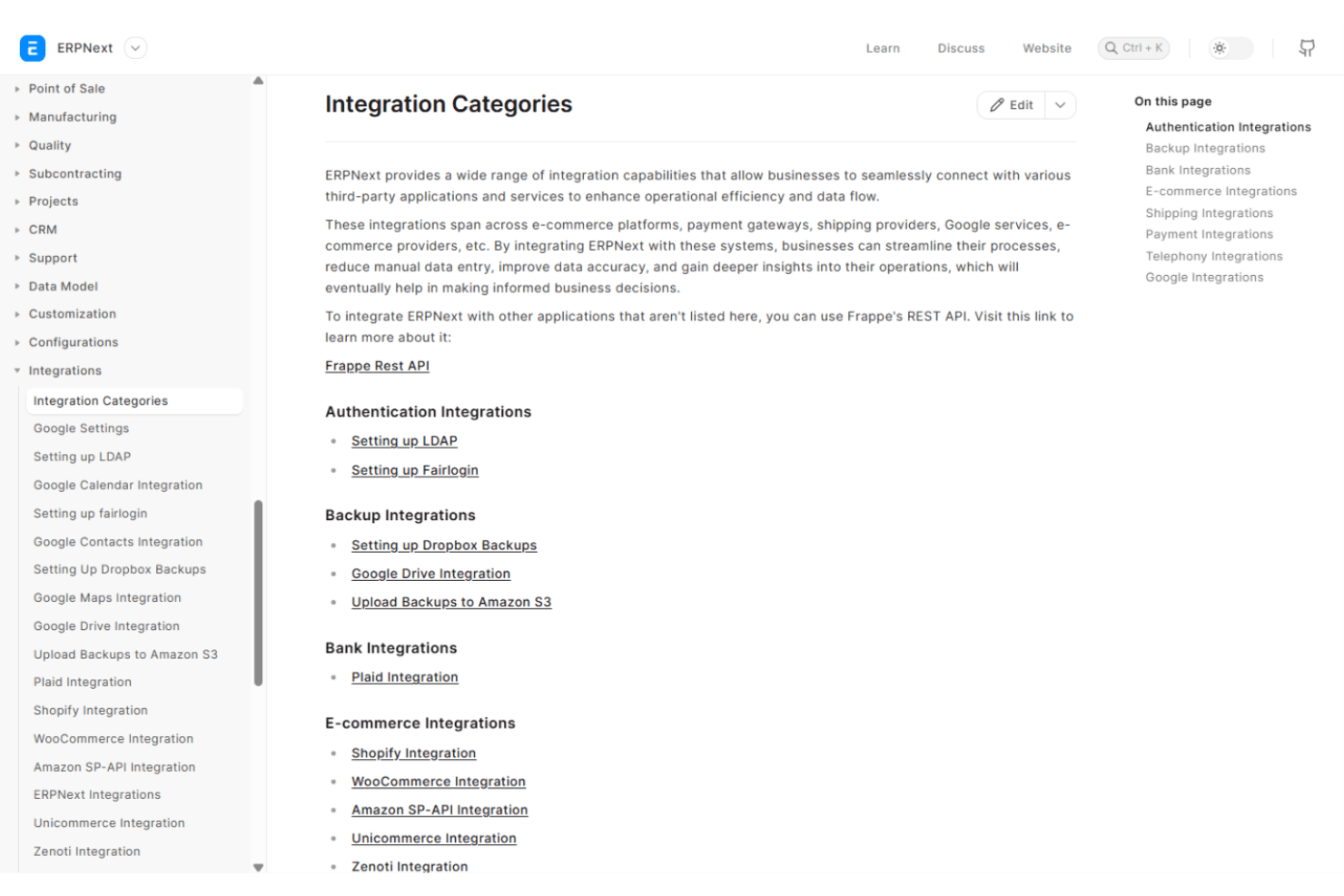 ERPNext screenshot