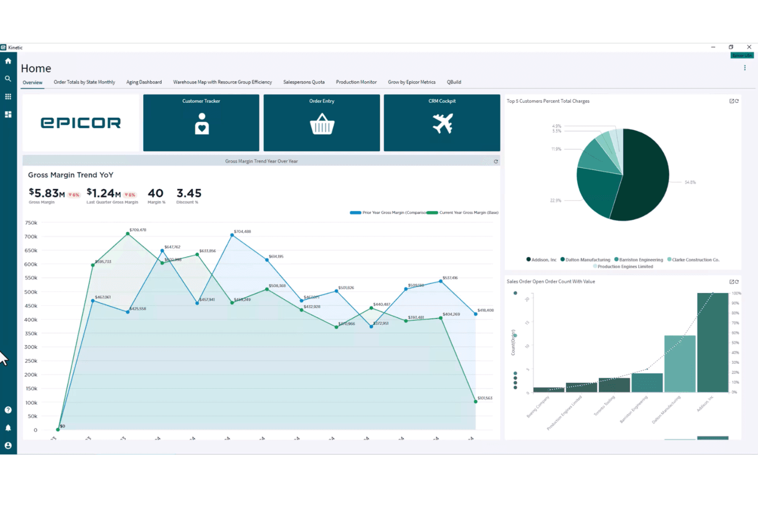 Epicor Kinetic screenshot