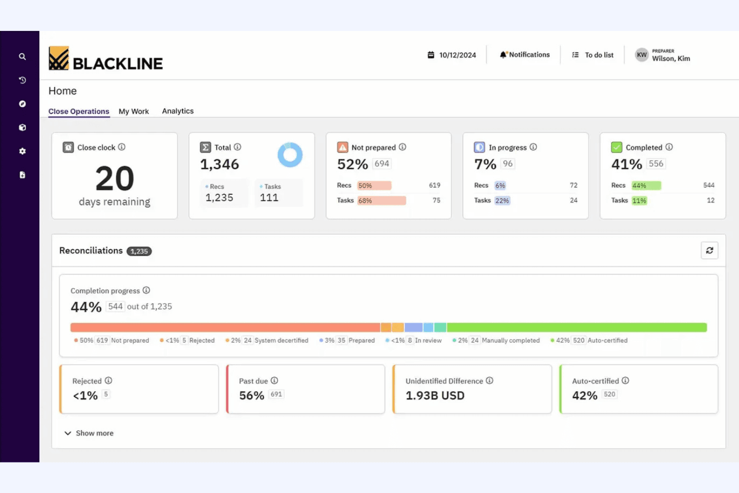 BlackLine screenshot