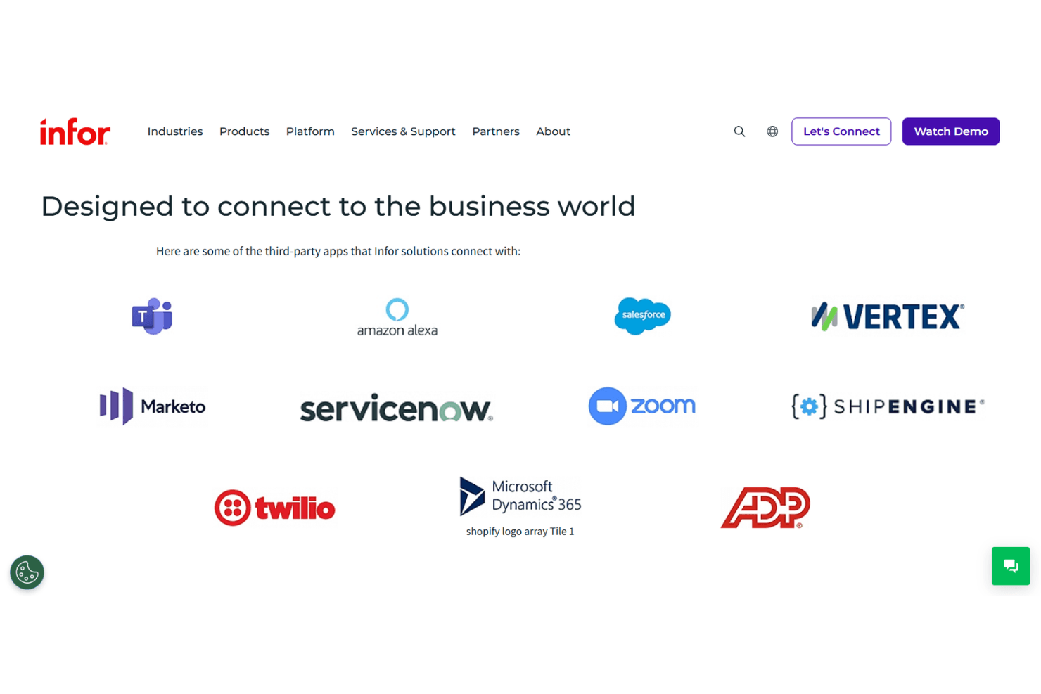 Infor screenshot