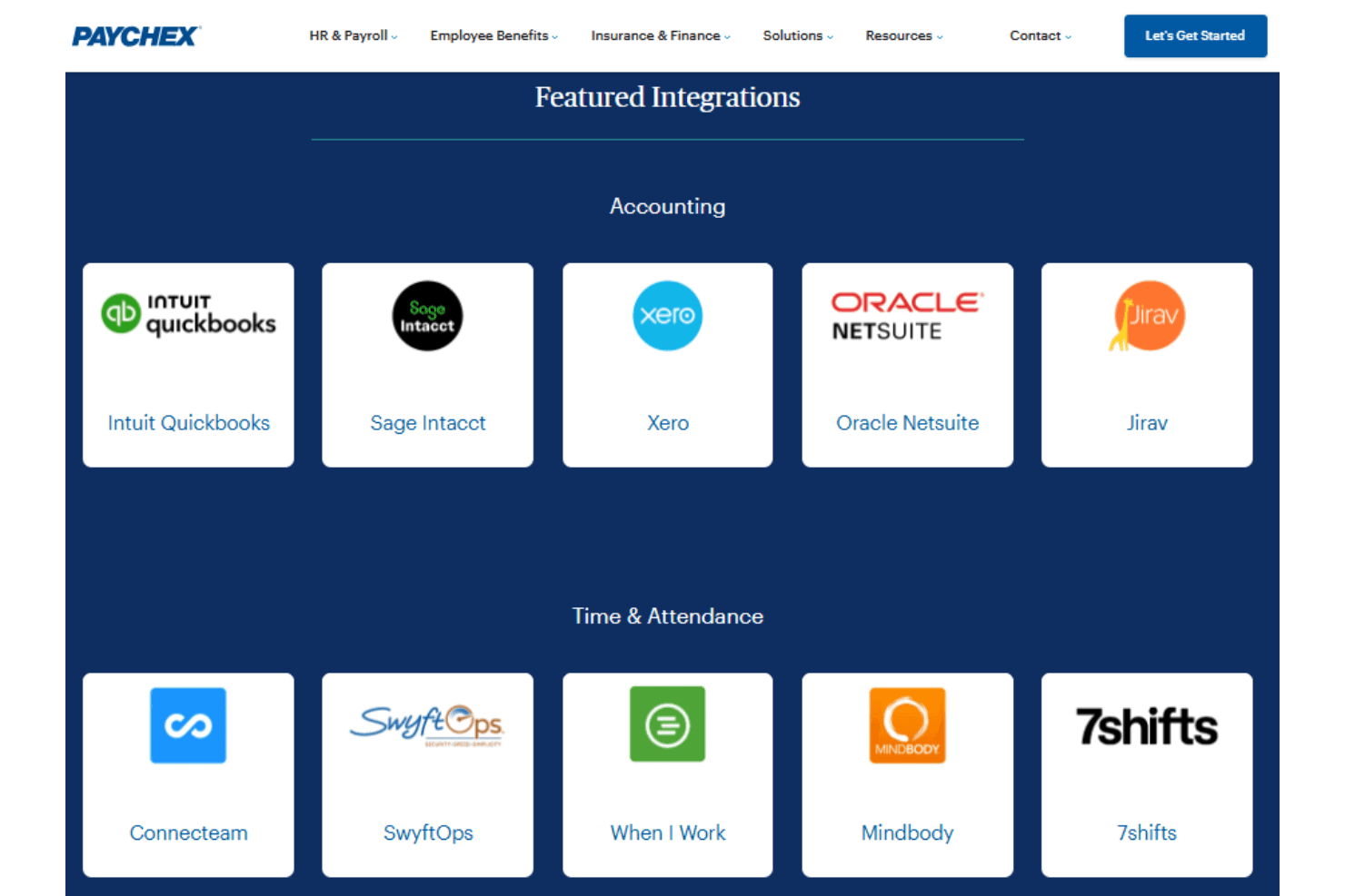 Paychex screenshot