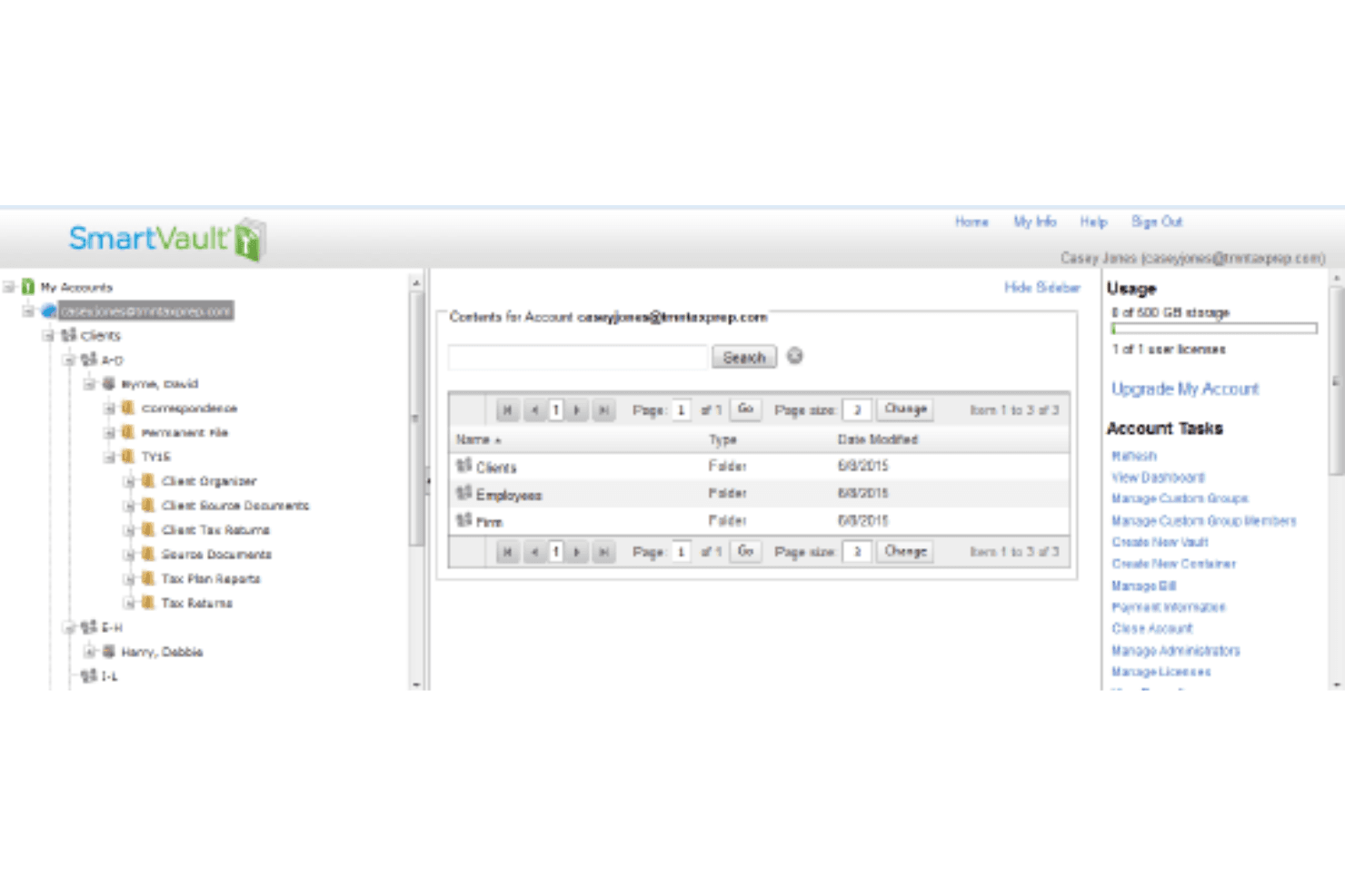 SmartVault screenshot