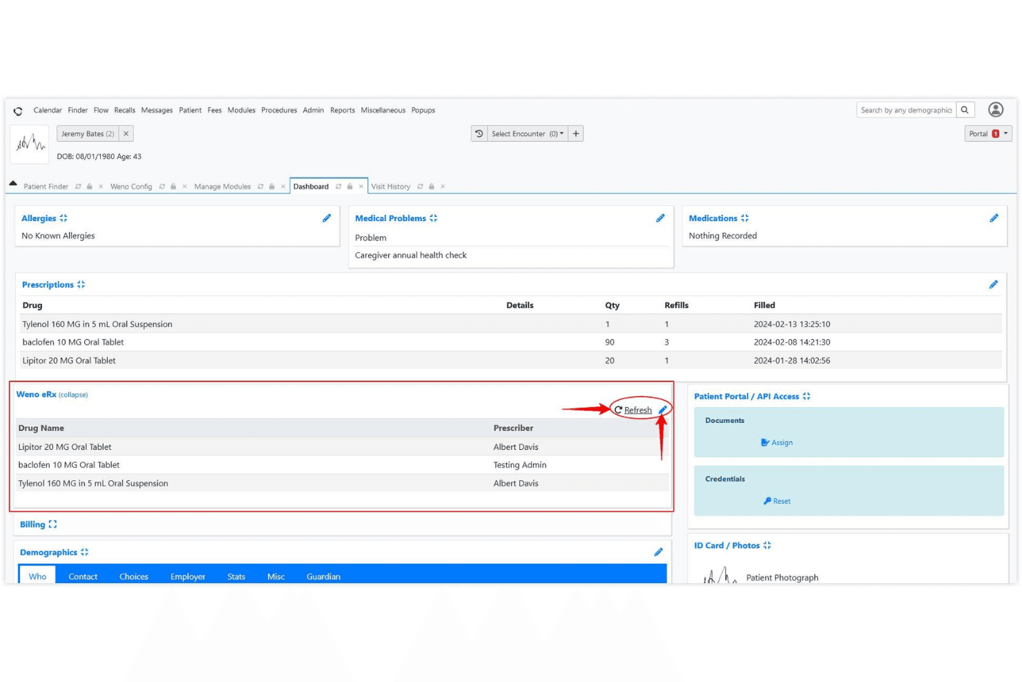 OpenEMR screenshot