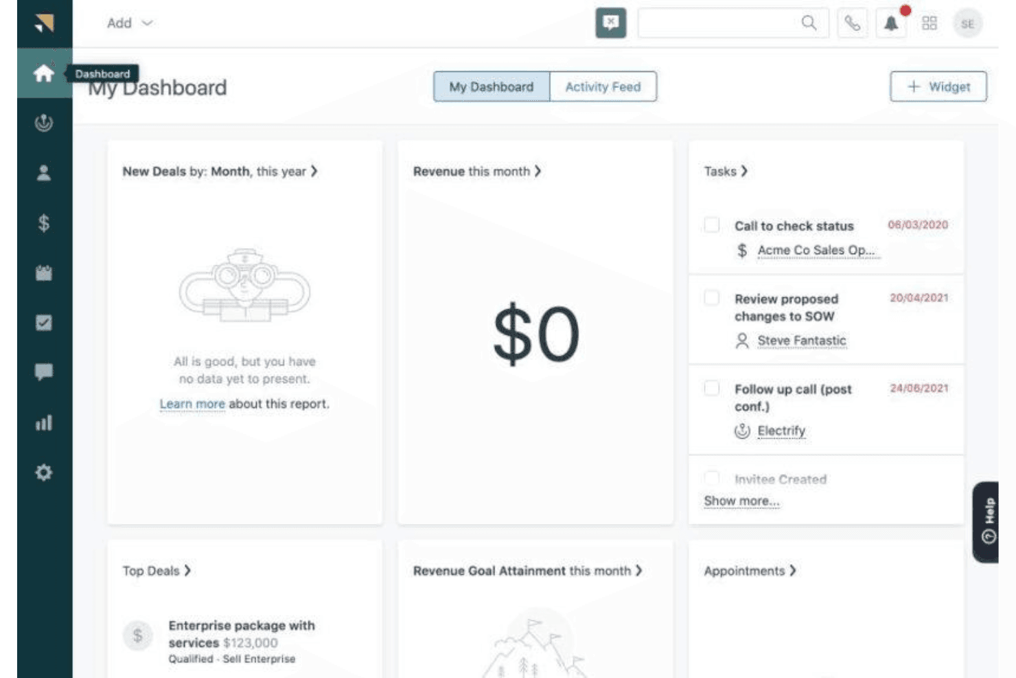Zendesk Sell screenshot