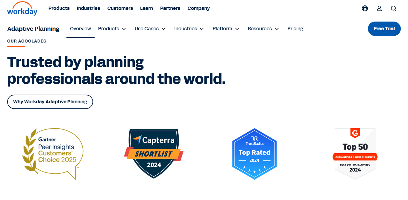 Scalable budgeting and forecasting software for data-driven financial planning.