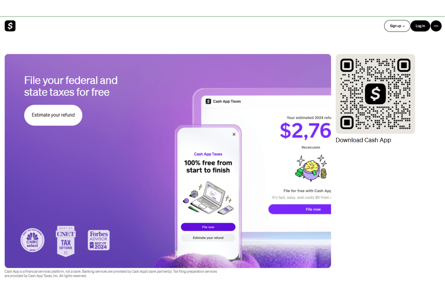 Cash App Taxes offers a fast, free, user-friendly way to file federal and state taxes.