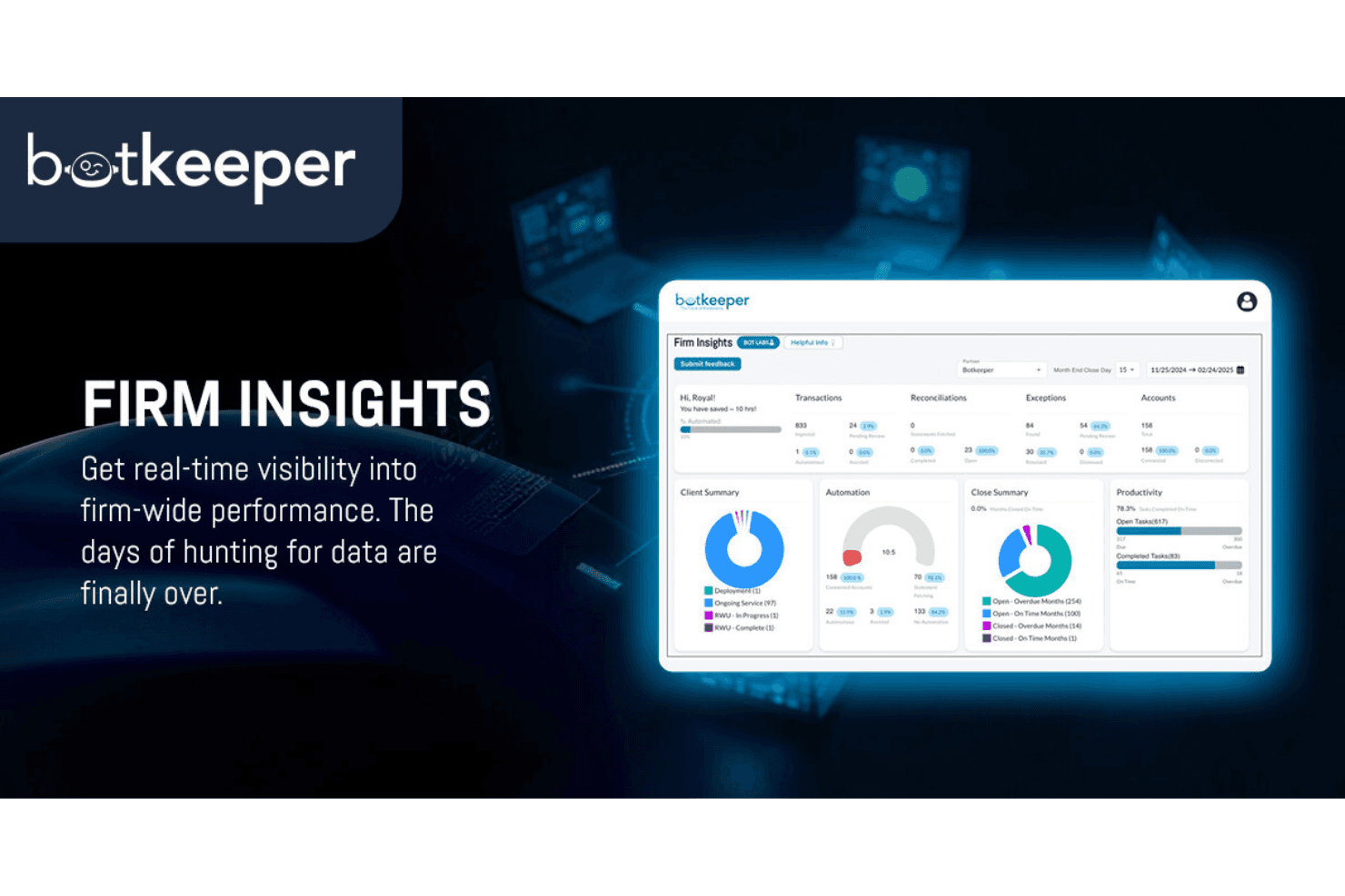 Botkeeper automates bookkeeping and financial reporting via AI.